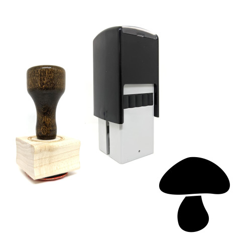 "Fungus" rubber stamp with 3 sample imprints of the image