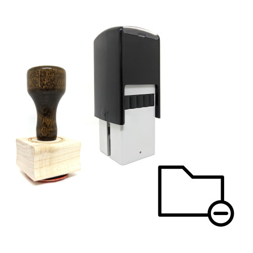 "Remove Folder" rubber stamp with 3 sample imprints of the image