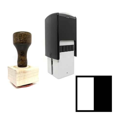 "Letter H" rubber stamp with 3 sample imprints of the image