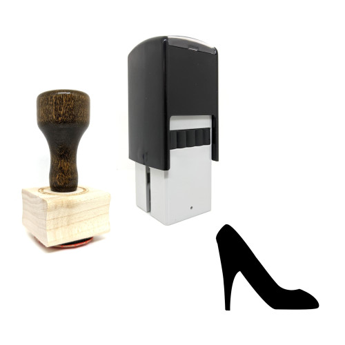 "High Heels" rubber stamp with 3 sample imprints of the image