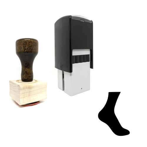 "Socks" rubber stamp with 3 sample imprints of the image