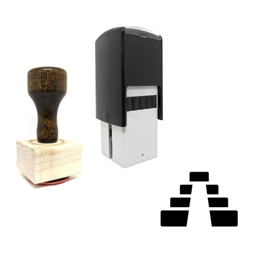 "Machu Picchu" rubber stamp with 3 sample imprints of the image