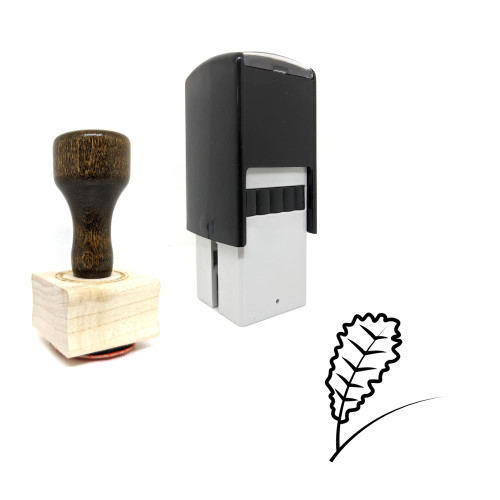 "Kale" rubber stamp with 3 sample imprints of the image
