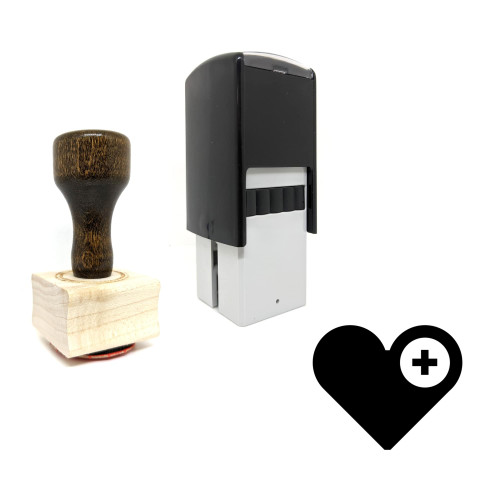"Health" rubber stamp with 3 sample imprints of the image