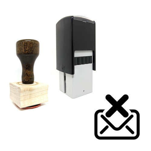 "Email" rubber stamp with 3 sample imprints of the image