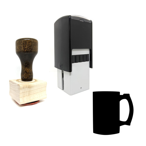 "Mug" rubber stamp with 3 sample imprints of the image