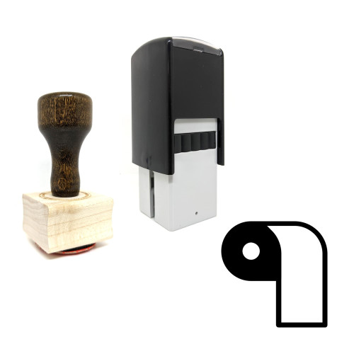 "Tissue" rubber stamp with 3 sample imprints of the image