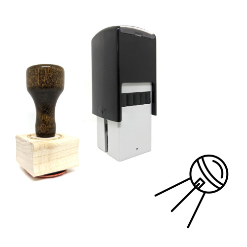 "Sputnik" rubber stamp with 3 sample imprints of the image