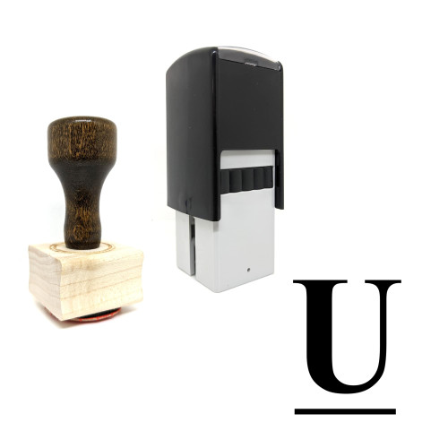 "Underline" rubber stamp with 3 sample imprints of the image