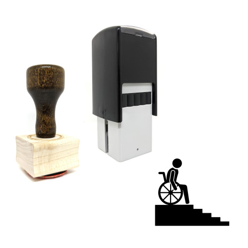 "Handicap" rubber stamp with 3 sample imprints of the image