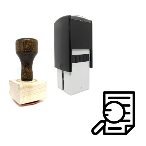 "Search File" rubber stamp with 3 sample imprints of the image