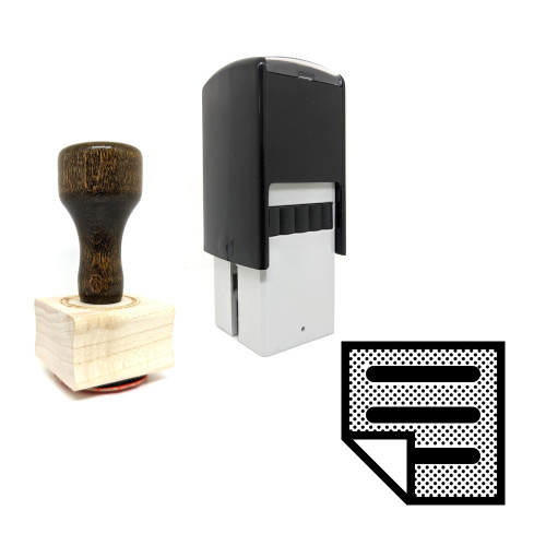 "Post" rubber stamp with 3 sample imprints of the image