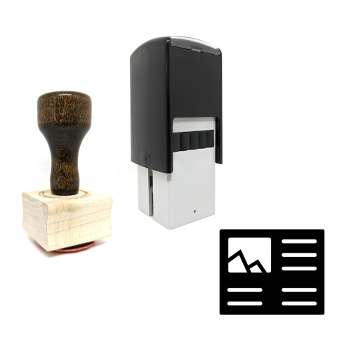 "Galery" rubber stamp with 3 sample imprints of the image