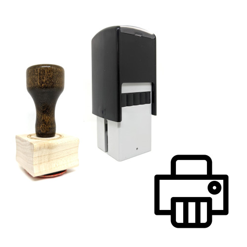 "Shredder" rubber stamp with 3 sample imprints of the image