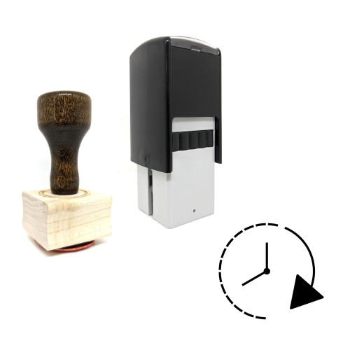 "Timer" rubber stamp with 3 sample imprints of the image