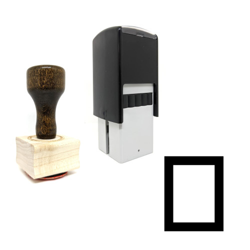 "Hieroglyph" rubber stamp with 3 sample imprints of the image
