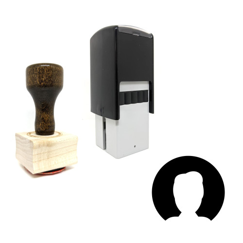 "Male" rubber stamp with 3 sample imprints of the image