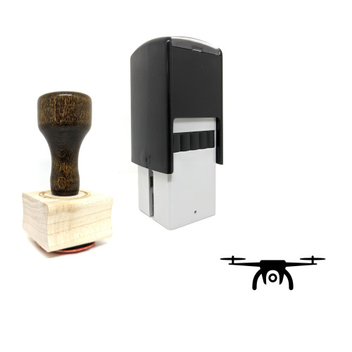 "Drone" rubber stamp with 3 sample imprints of the image