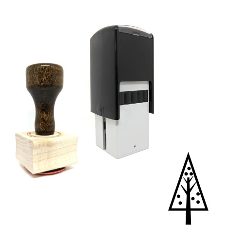 "Tree" rubber stamp with 3 sample imprints of the image