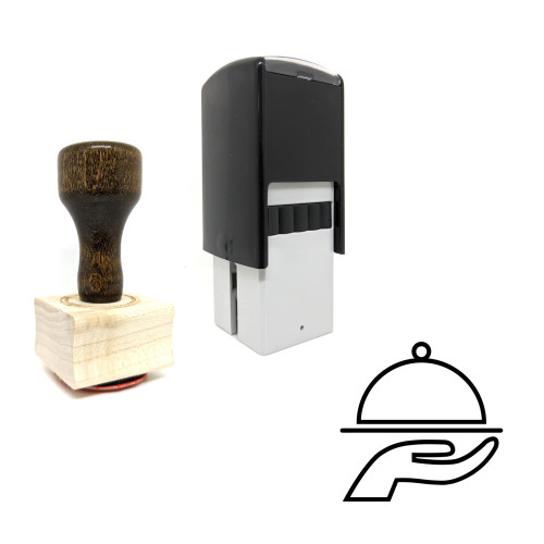 "Hotel Service" rubber stamp with 3 sample imprints of the image