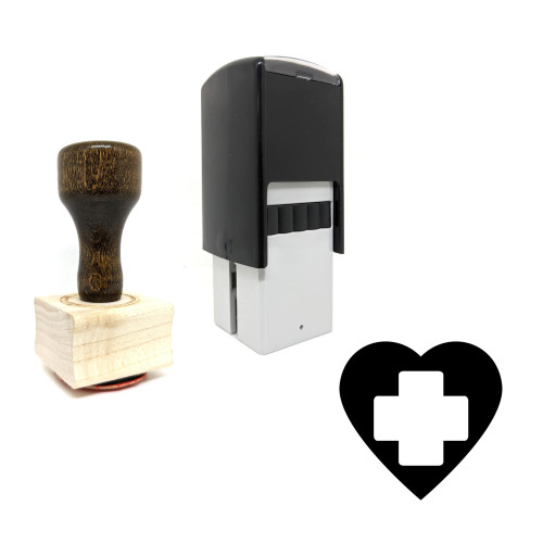 "Health" rubber stamp with 3 sample imprints of the image