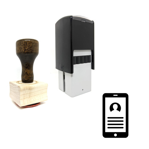 "Mobile User" rubber stamp with 3 sample imprints of the image