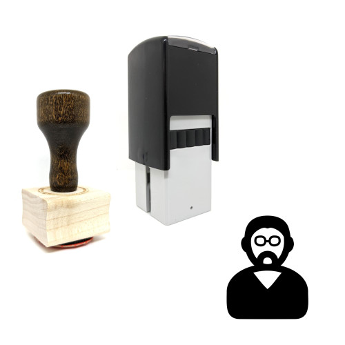 "Professor" rubber stamp with 3 sample imprints of the image