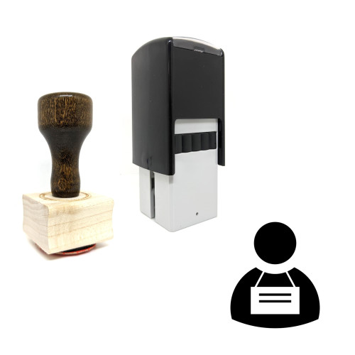 "Prisoner" rubber stamp with 3 sample imprints of the image