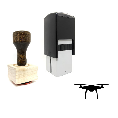 "Drone" rubber stamp with 3 sample imprints of the image