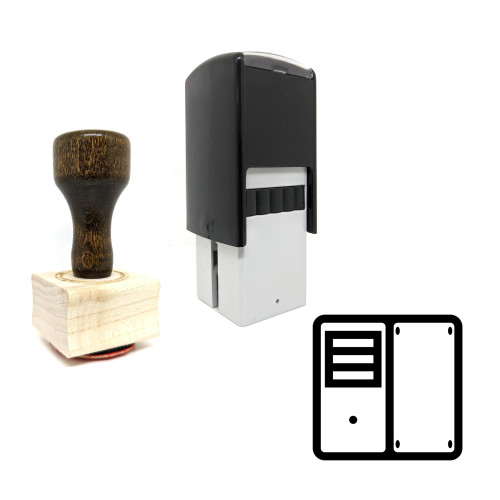 "System Unit" rubber stamp with 3 sample imprints of the image