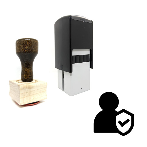 "Worker" rubber stamp with 3 sample imprints of the image