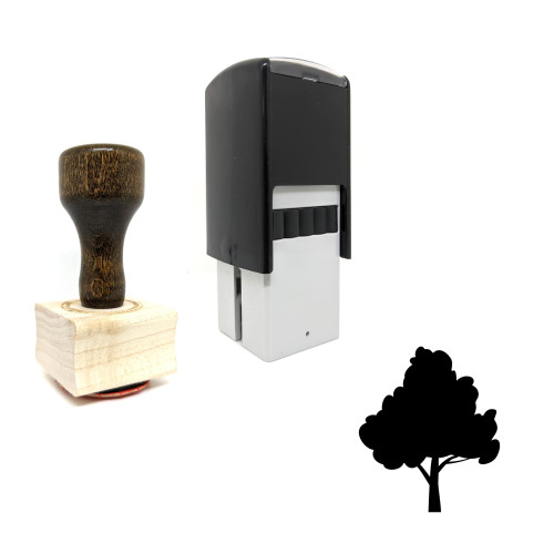 "Tree" rubber stamp with 3 sample imprints of the image