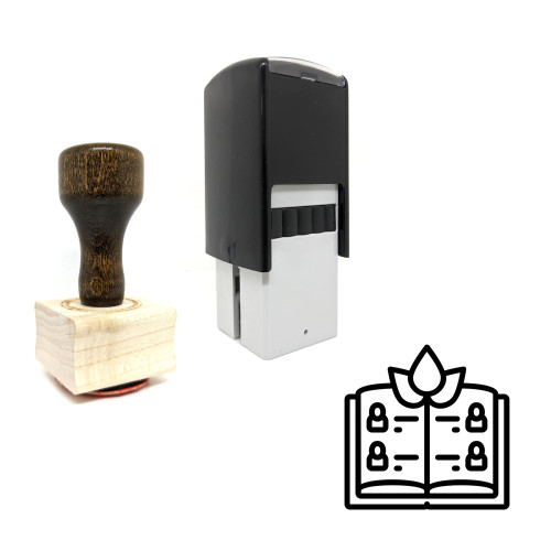 "Family Tree" rubber stamp with 3 sample imprints of the image