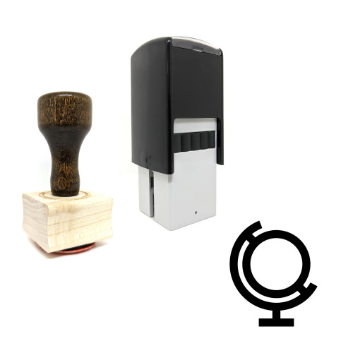 "Geoscience" rubber stamp with 3 sample imprints of the image