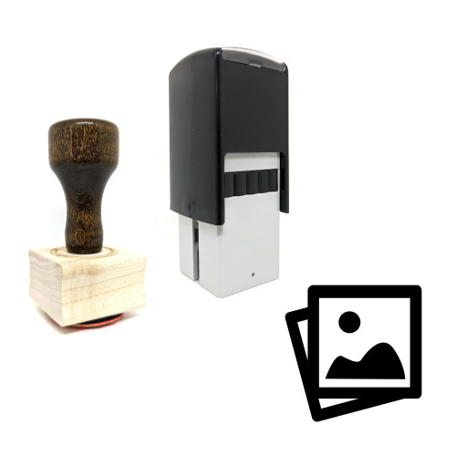 "Image File" rubber stamp with 3 sample imprints of the image