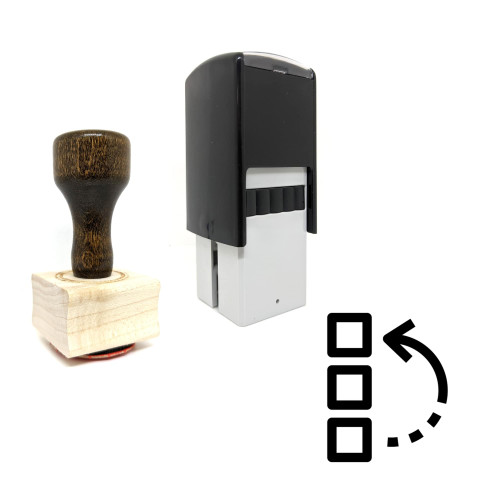 "History Tool" rubber stamp with 3 sample imprints of the image