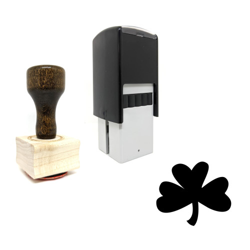 "Shamrock" rubber stamp with 3 sample imprints of the image