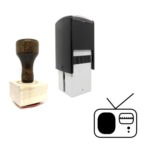 "Radio" rubber stamp with 3 sample imprints of the image