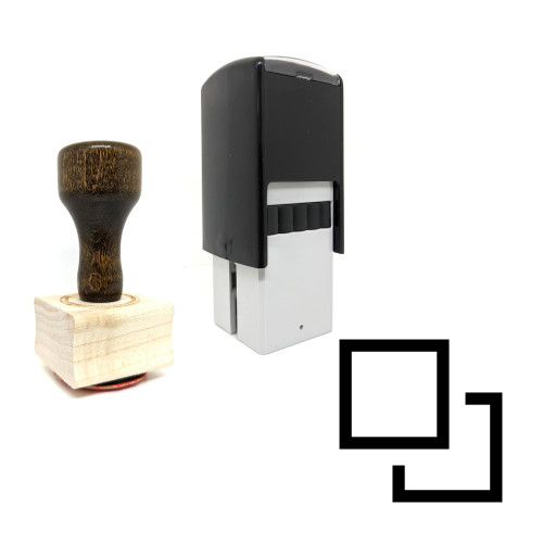 "Layers" rubber stamp with 3 sample imprints of the image