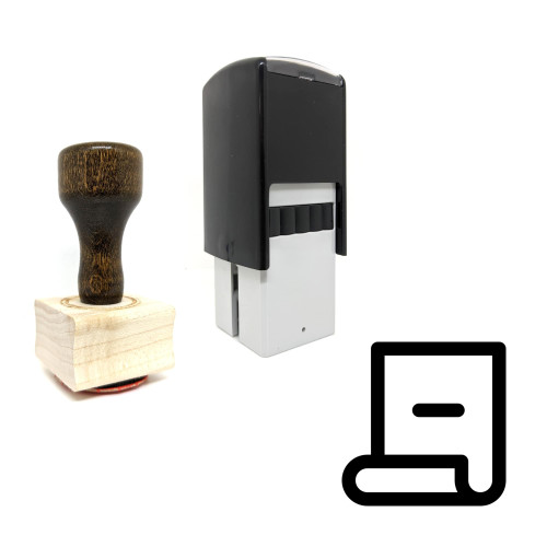 "Report" rubber stamp with 3 sample imprints of the image