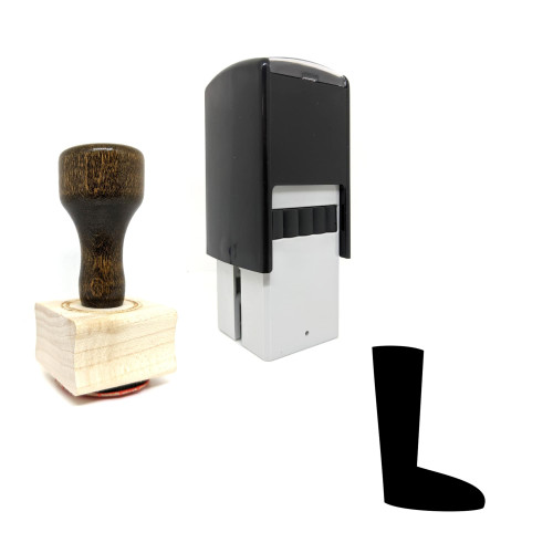 "Boot" rubber stamp with 3 sample imprints of the image