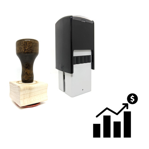 "Money Growth" rubber stamp with 3 sample imprints of the image