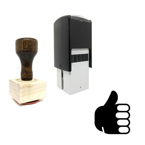 "Thumbs Up" rubber stamp with 3 sample imprints of the image