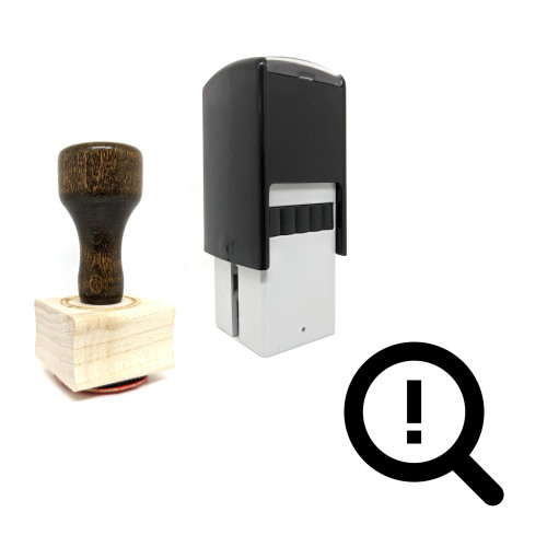 "Search Information" rubber stamp with 3 sample imprints of the image