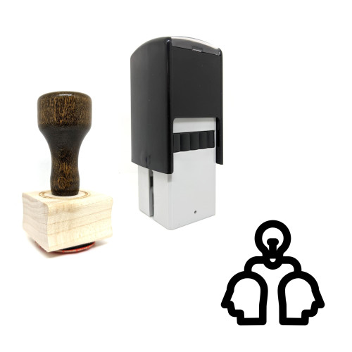 "Learning" rubber stamp with 3 sample imprints of the image