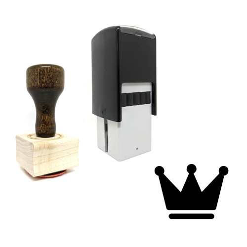 "Crown" rubber stamp with 3 sample imprints of the image