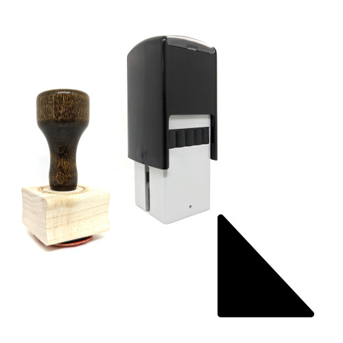 "Right Angle Triangle" rubber stamp with 3 sample imprints of the image