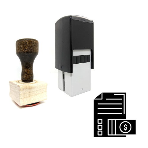 "Files And Folders" rubber stamp with 3 sample imprints of the image