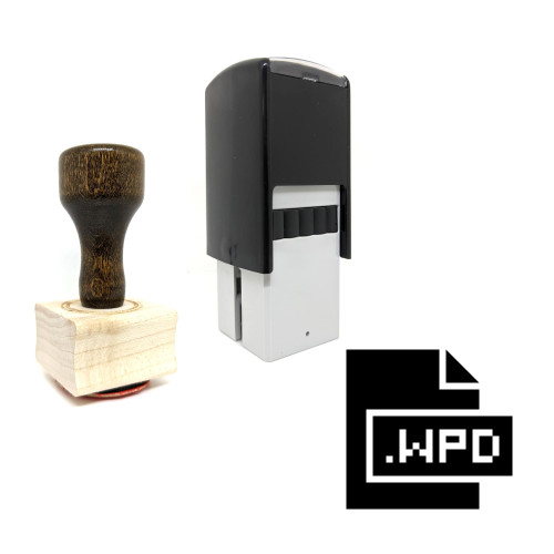 "Wpd" rubber stamp with 3 sample imprints of the image