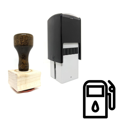 "Fuel Pump" rubber stamp with 3 sample imprints of the image